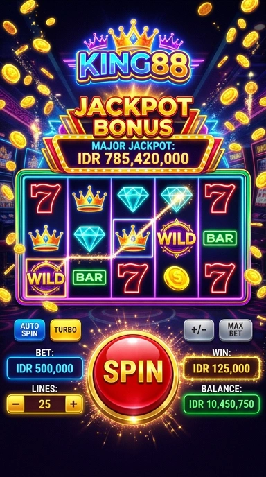 Pengguna sedang menjelajah aplikasi di king88.